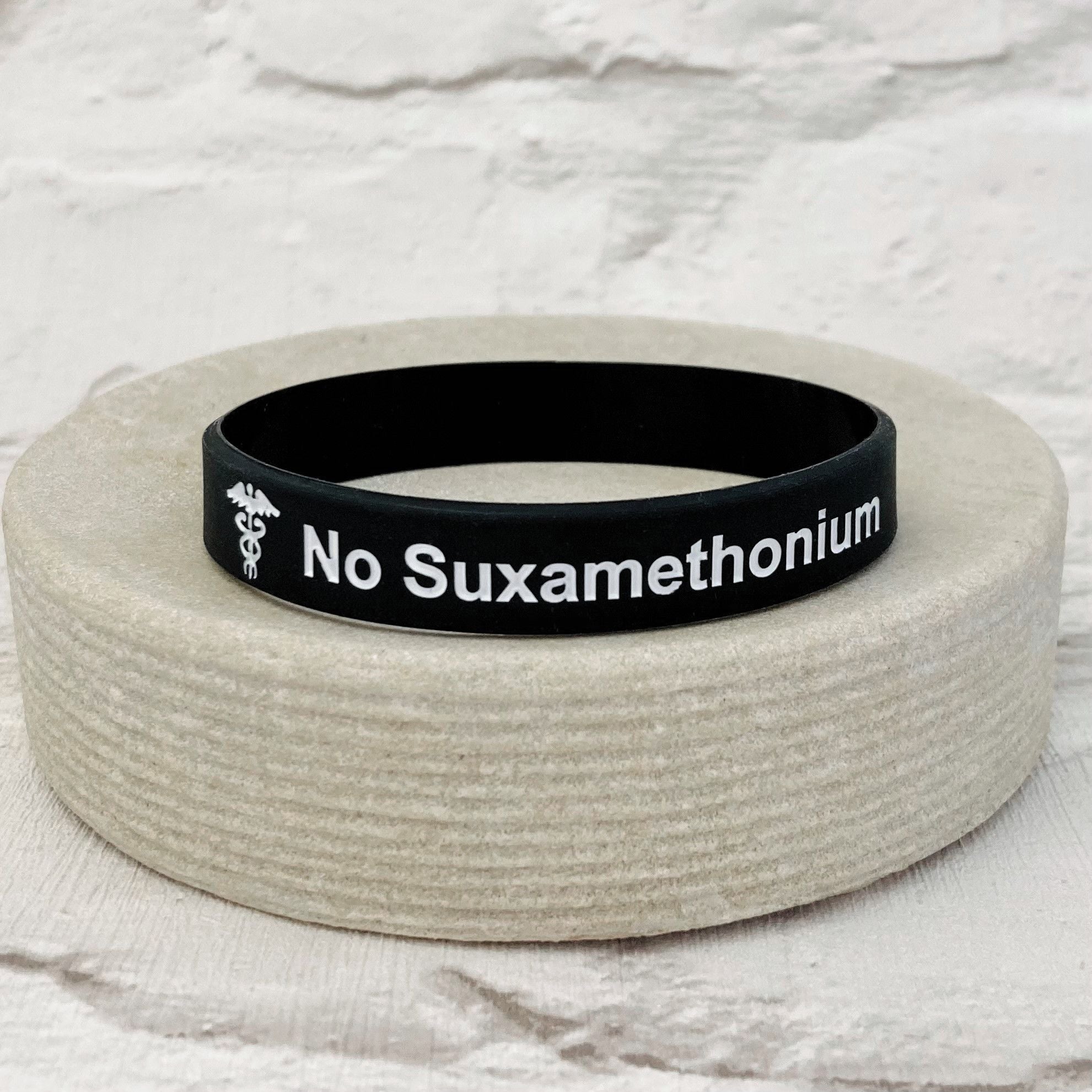 no suxamethonium medical bands id emergency