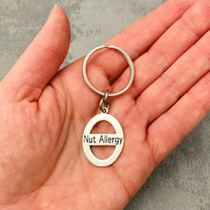nut allergy keychain for men