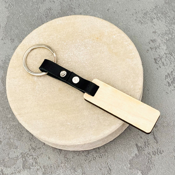 Pacemaker Awareness Keychain - Wooden Key Chain - Butler and Grace Ltd