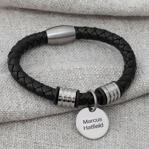 personalised bracelet for him brother boyfriend gift
