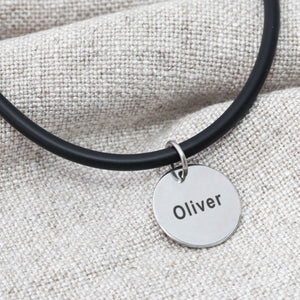 personalised charm necklace brother boyfriend