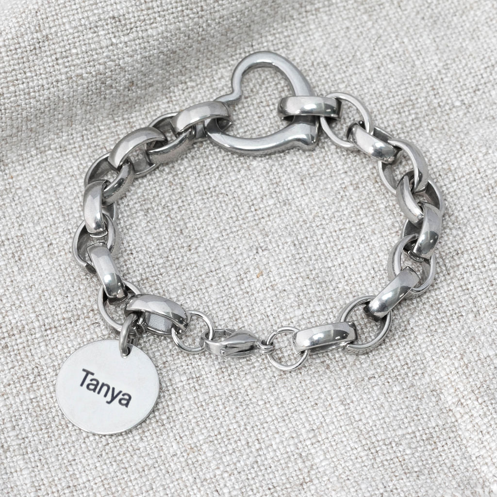 personalised heart bracelet jewellery jewelry
