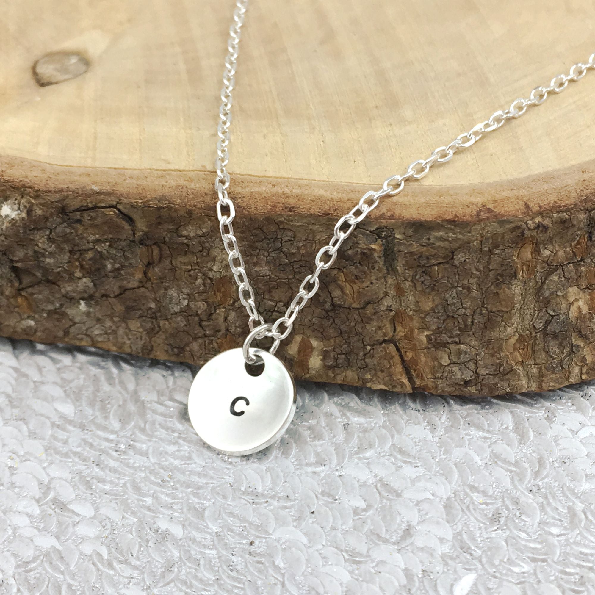 personalised initials necklace wedding bridesmaid gift