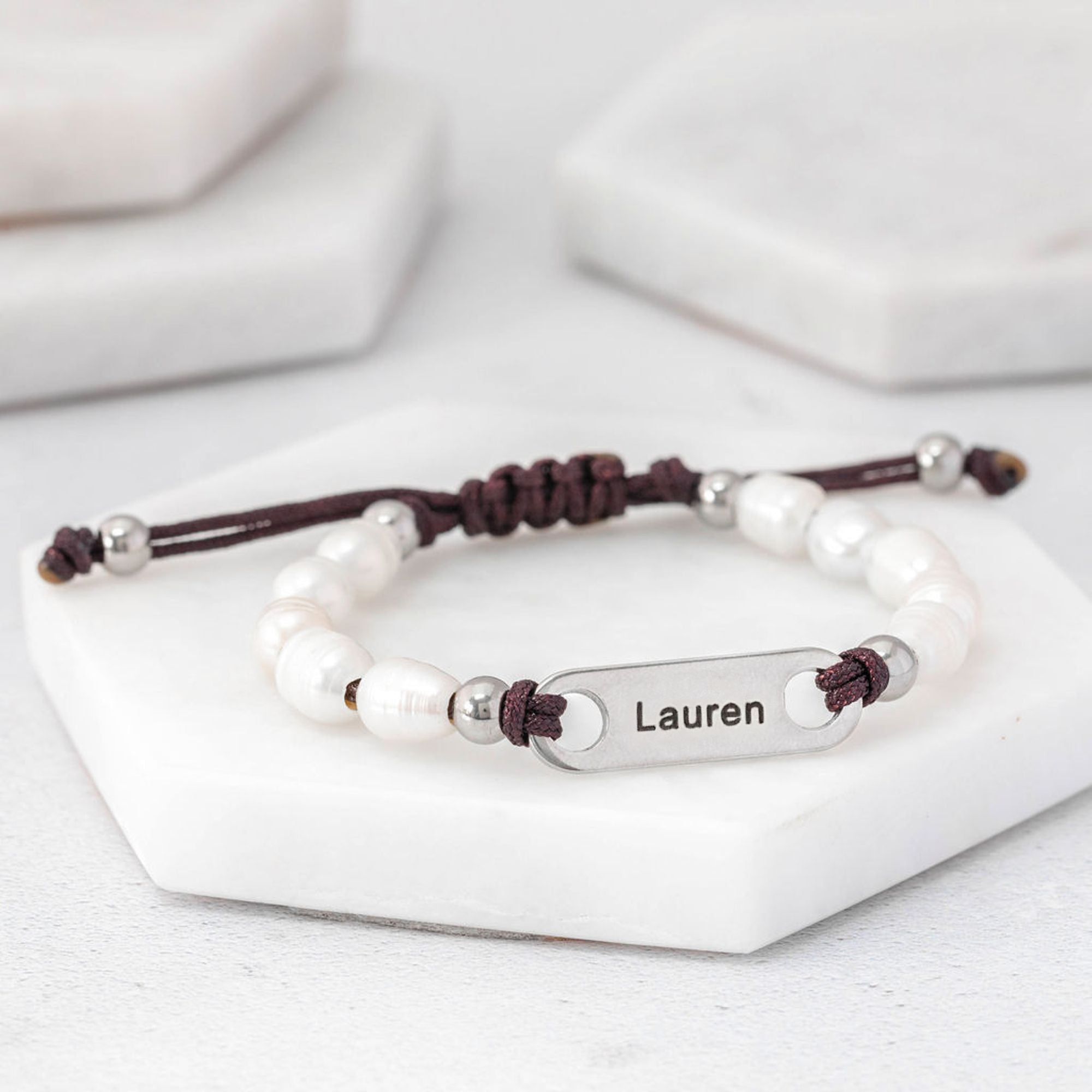 personalised pearl bracelet mothers day gift love
