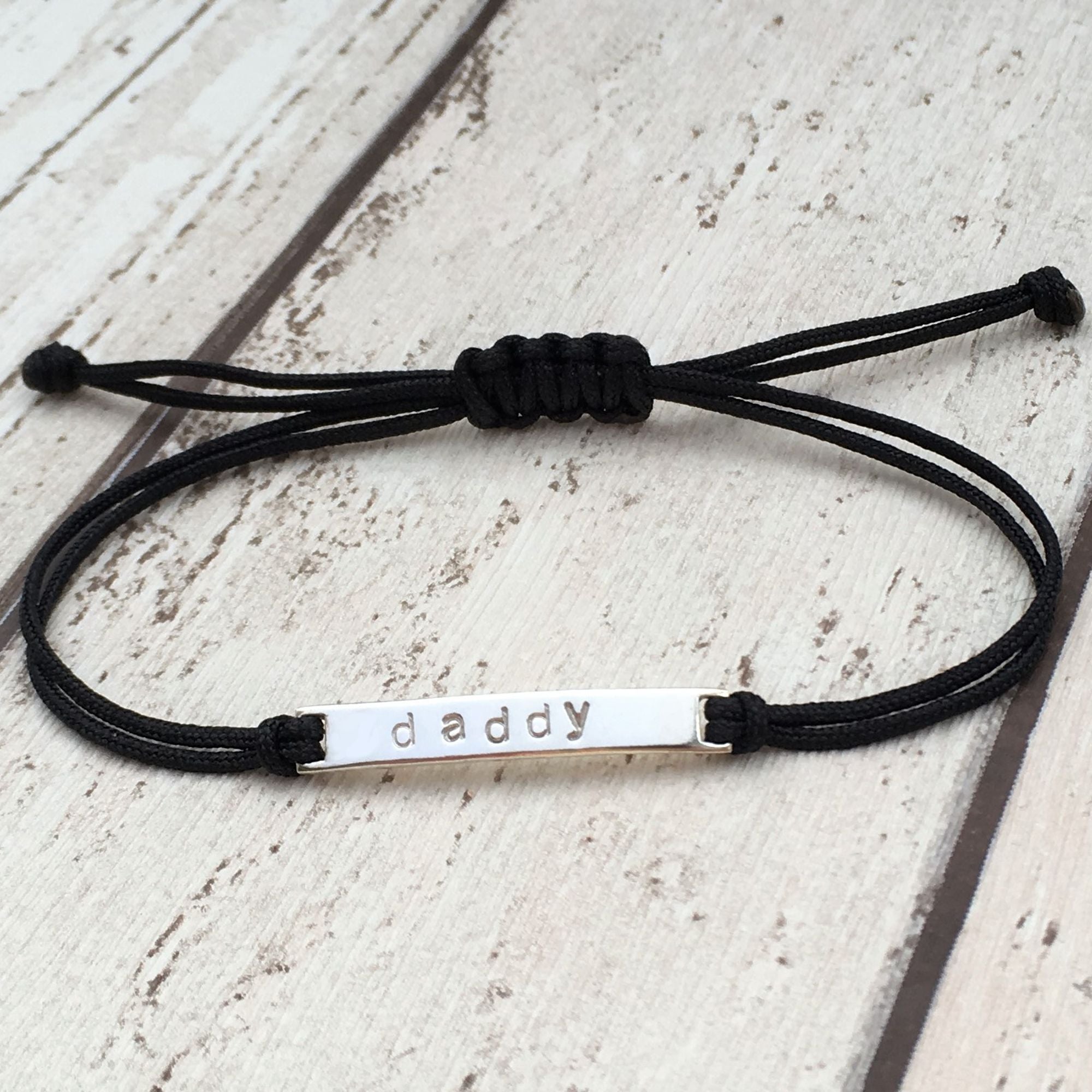 Men's black bead bracelet - personalised – Ivy & Gold Bracelets