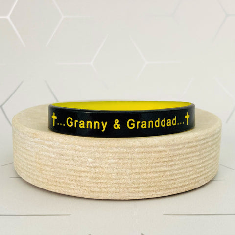 personalised unisex wristbands black yellow men