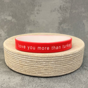 personalised unisex wristbands red white men