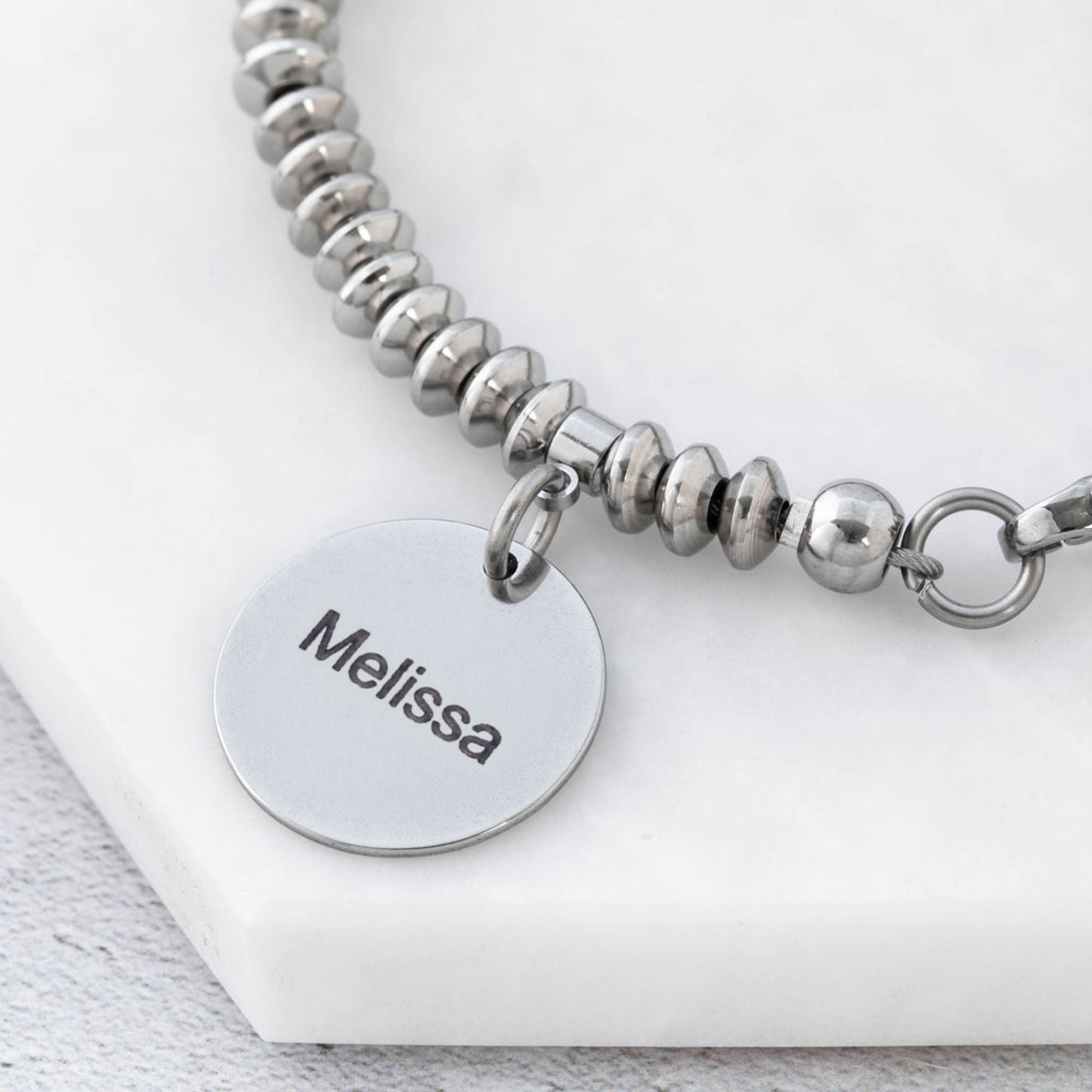 personalised womens bracelet wedding proposal