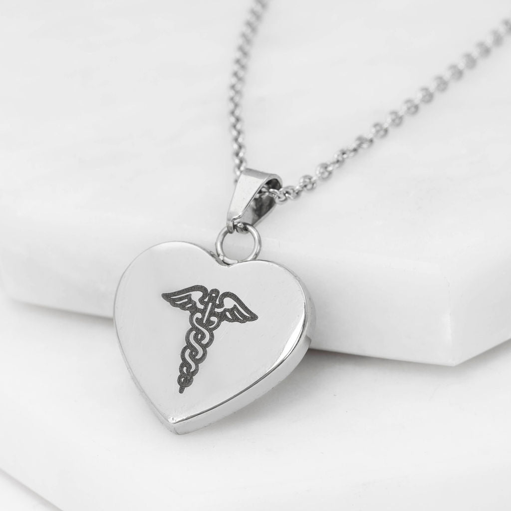 pretty medical alert necklace for allergies anaphylaxis