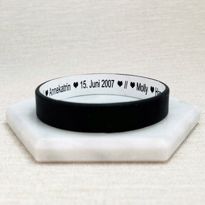 secret message wristband custom engraving
