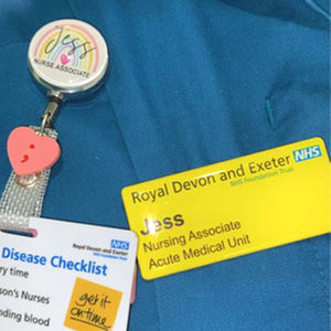semicolon heart pin health nurse gift