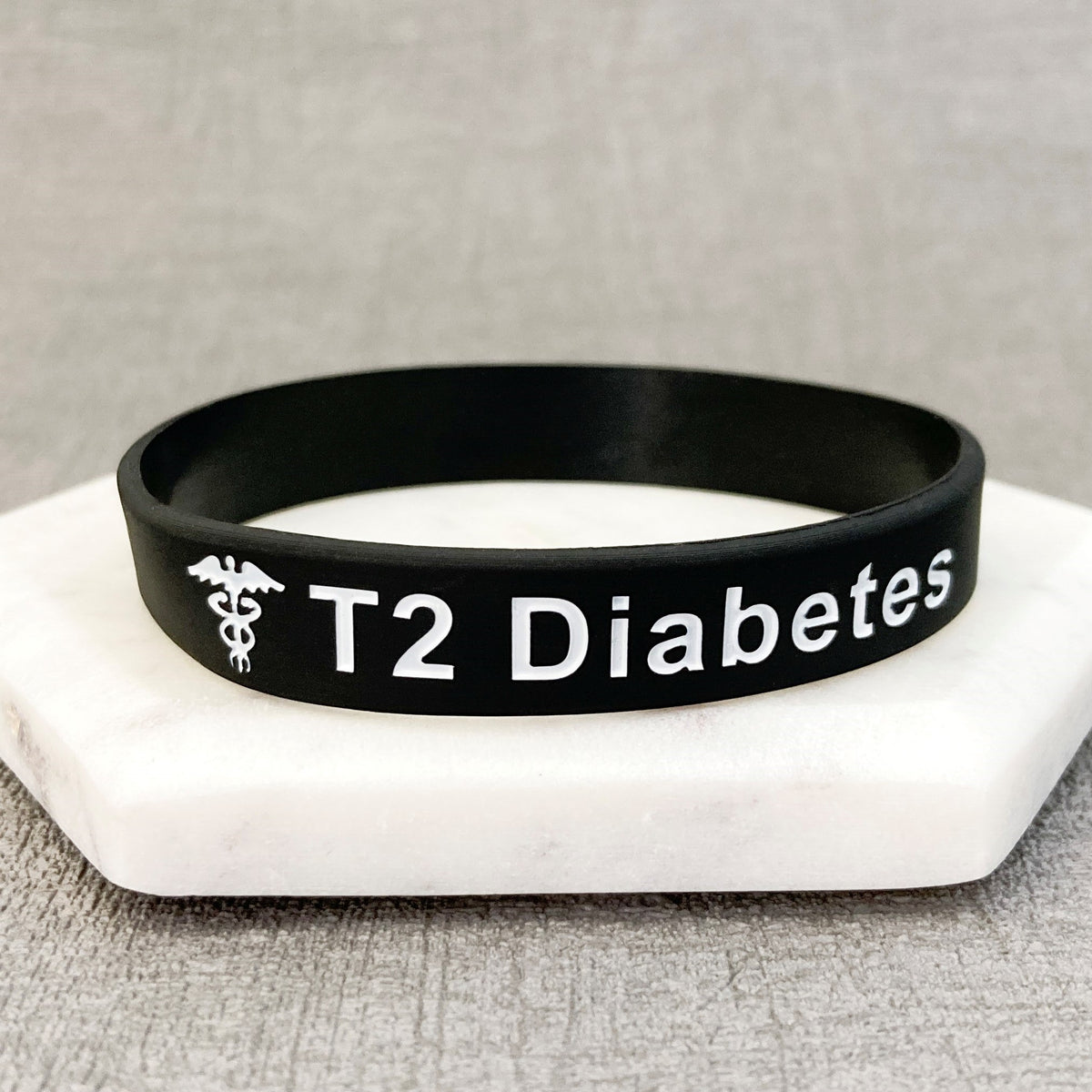 t2 diabetes unisex medical wristband medic alert