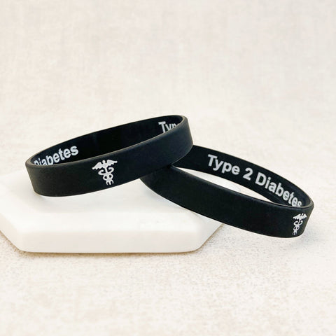type 2 diabetic medical wristband hidden message