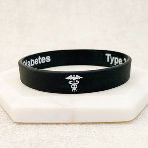 type 2 diabetic medical wristband uk