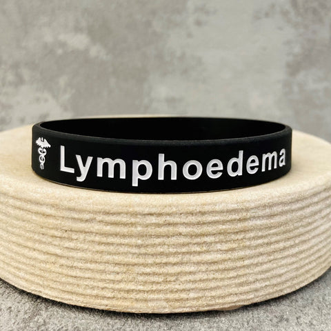 unisex lymphoedema wristband medical alert id