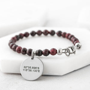 womens special coordinates bracelet gift special place